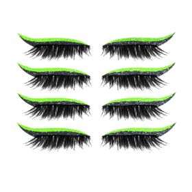 Glitter Self-adhesive Eyeshadow Sticker False Lashes Eye Makeup Sticker (Color: Q5)