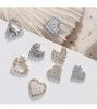 1 piece  2021 New Nail Art Love Diamond Jewelry Net Red Hot Japanese Super Flash Heart-shaped Zircon Nail Decorative Diamond Accessories
